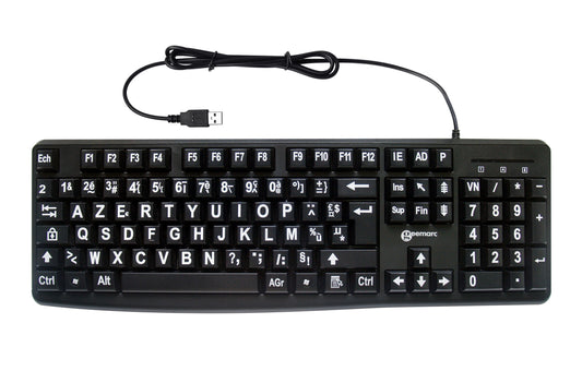 Clavier AZERTY filaire USB A Grade A
